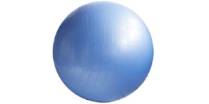 Der Gymnastikball kann vielseitig eingesetzt werden.